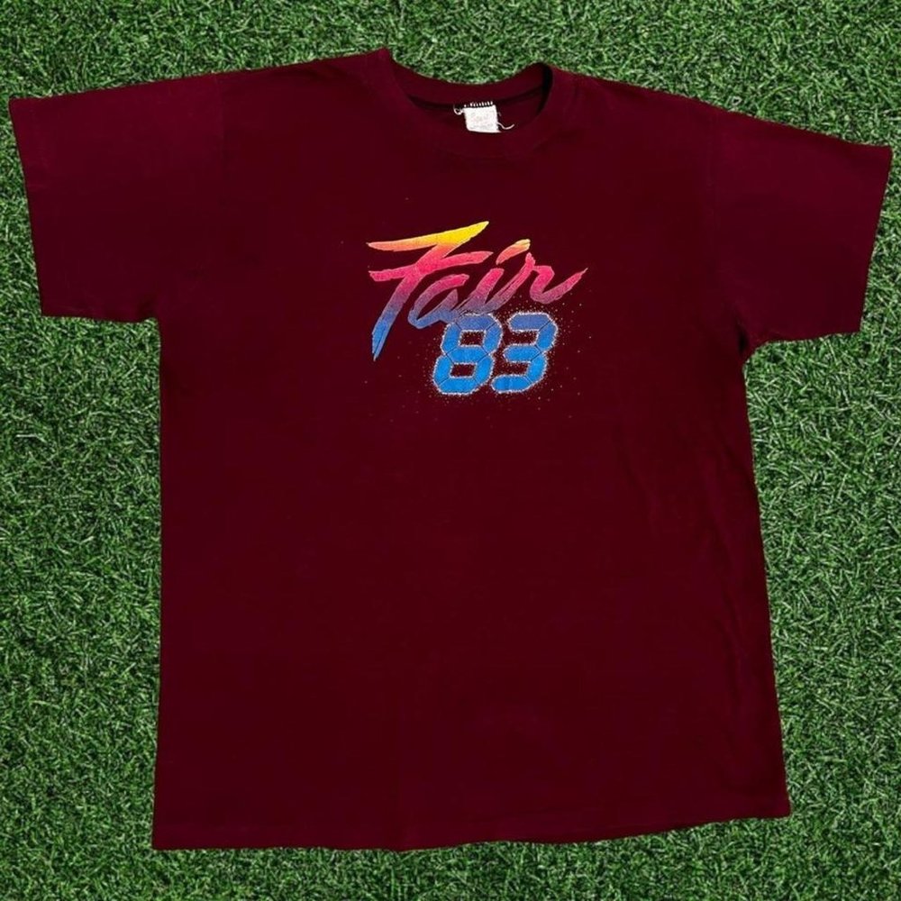 Retro 1983 Iowa State Fair IPBN Shirt True Single Stitch Vintage 80s Sport T Tag